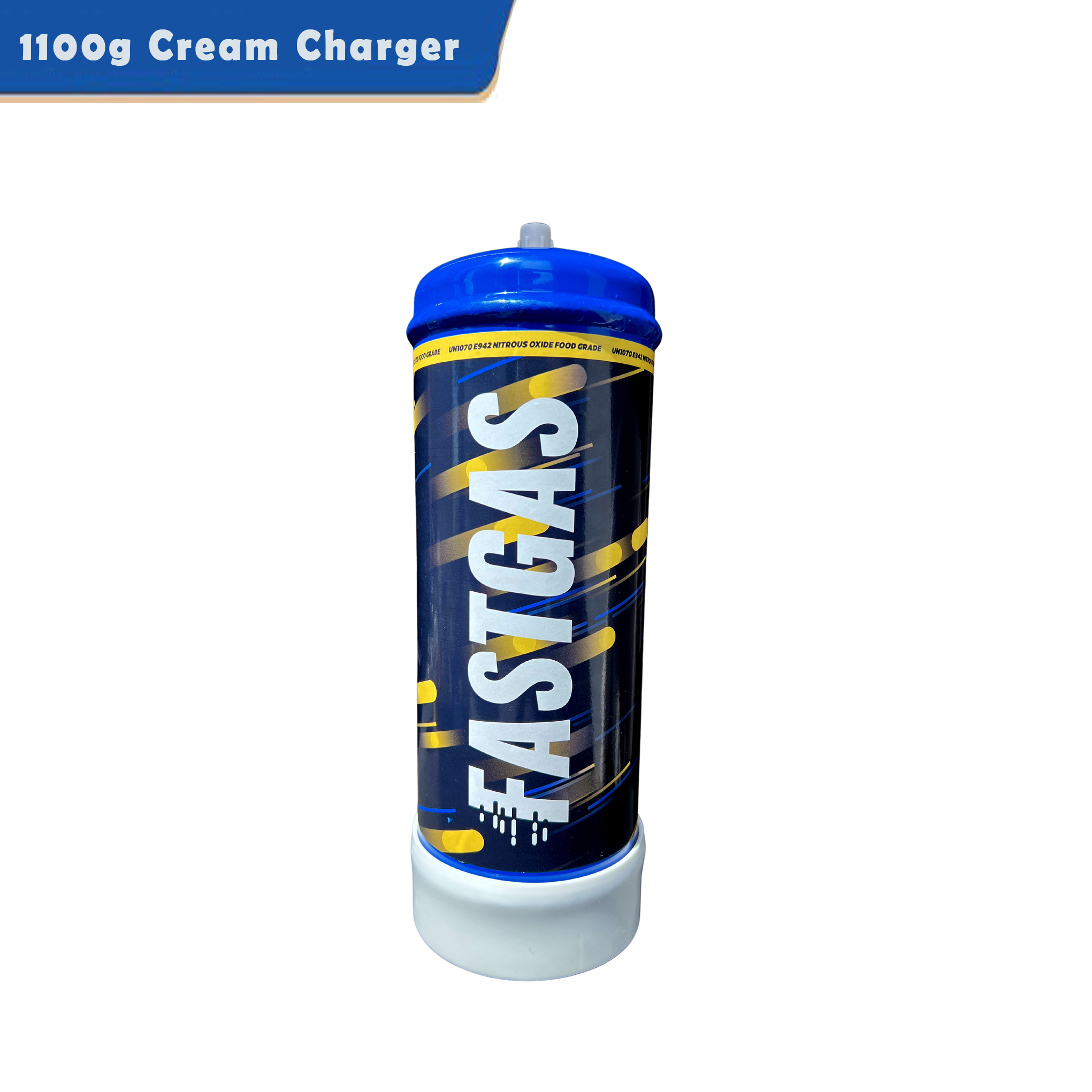FastGas 2.2L N2O Canister 1100g Cream Charger Tank Wholesale - Free OEM