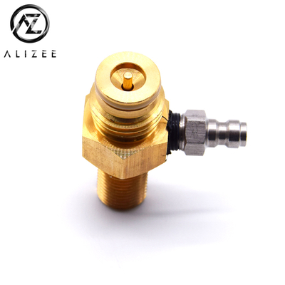 Paintball Co2 Tank Pin Valve - Inlet Thread 5/8"-18UNF, Outlet Thread G1/2-14