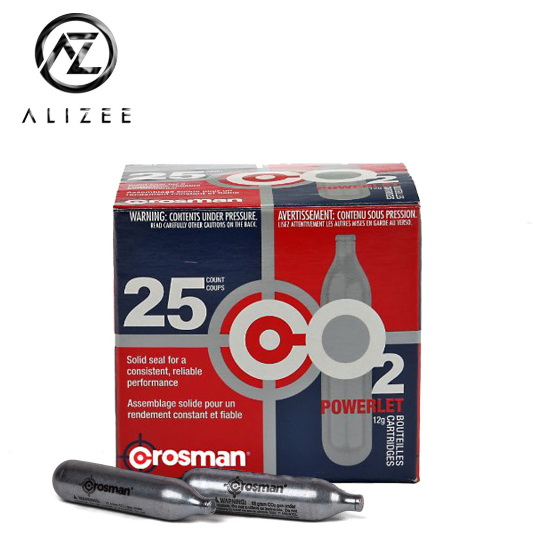 Crosman Powerlet 12g CO2 cartridges25 count box 