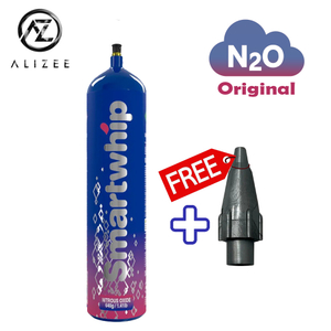 Factory Export Wholesale Smartwhip 640g Aluminium Cylinder Cream Charger - Original Flavor N2O (Free Silencer Nozzle)